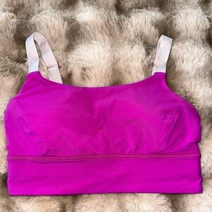 Lululemon pink sports bra. Like-new size 6